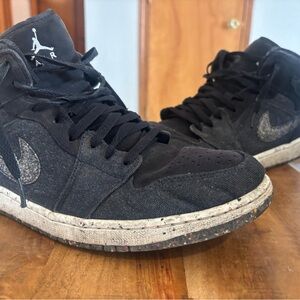 Jordan Black and Gray Sneakers